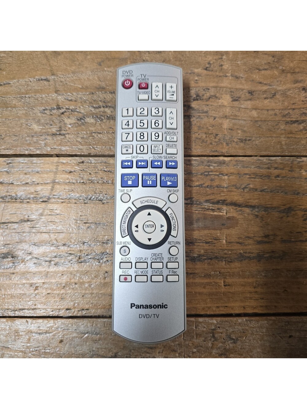 Panasonic DVD TV Remote Control EUR7659Y10 - Silver Genuine
